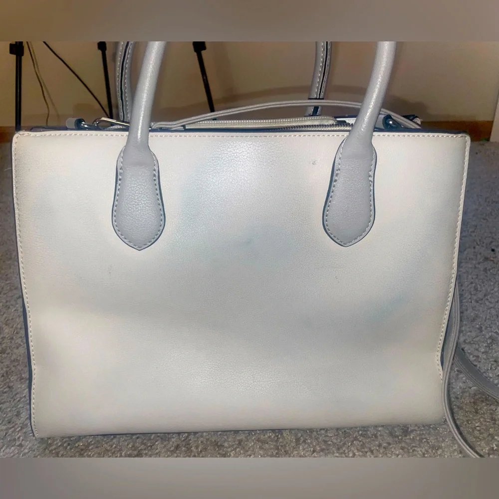 Nine West White, Light Brown , and Grey Shoulder Bag. - Picture 1 of 5